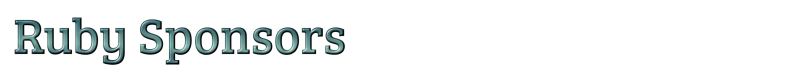 Ruby Sponsors